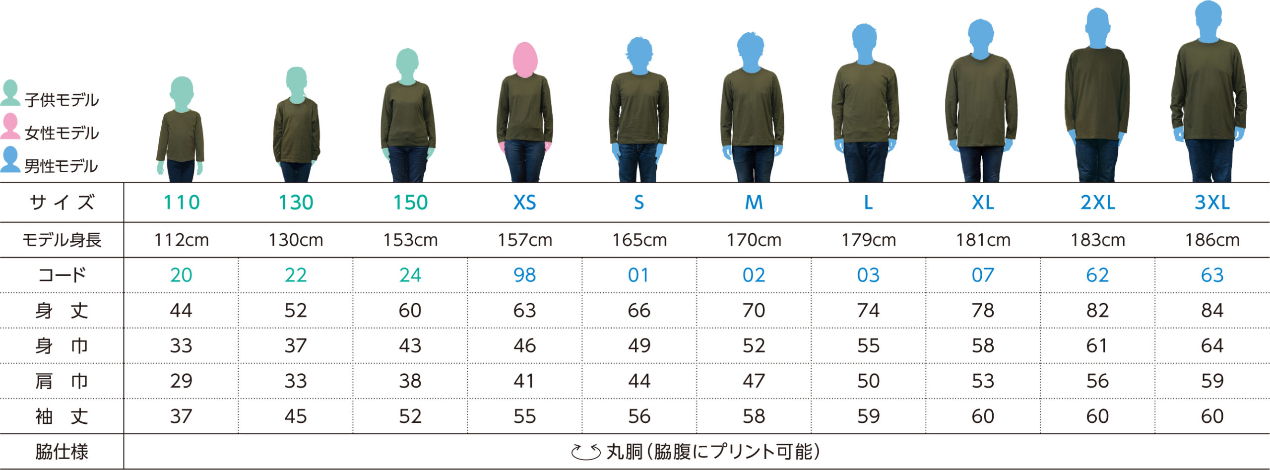5.6オンス　ヘビーウェイト長袖Tシャツ【00102-CVL】