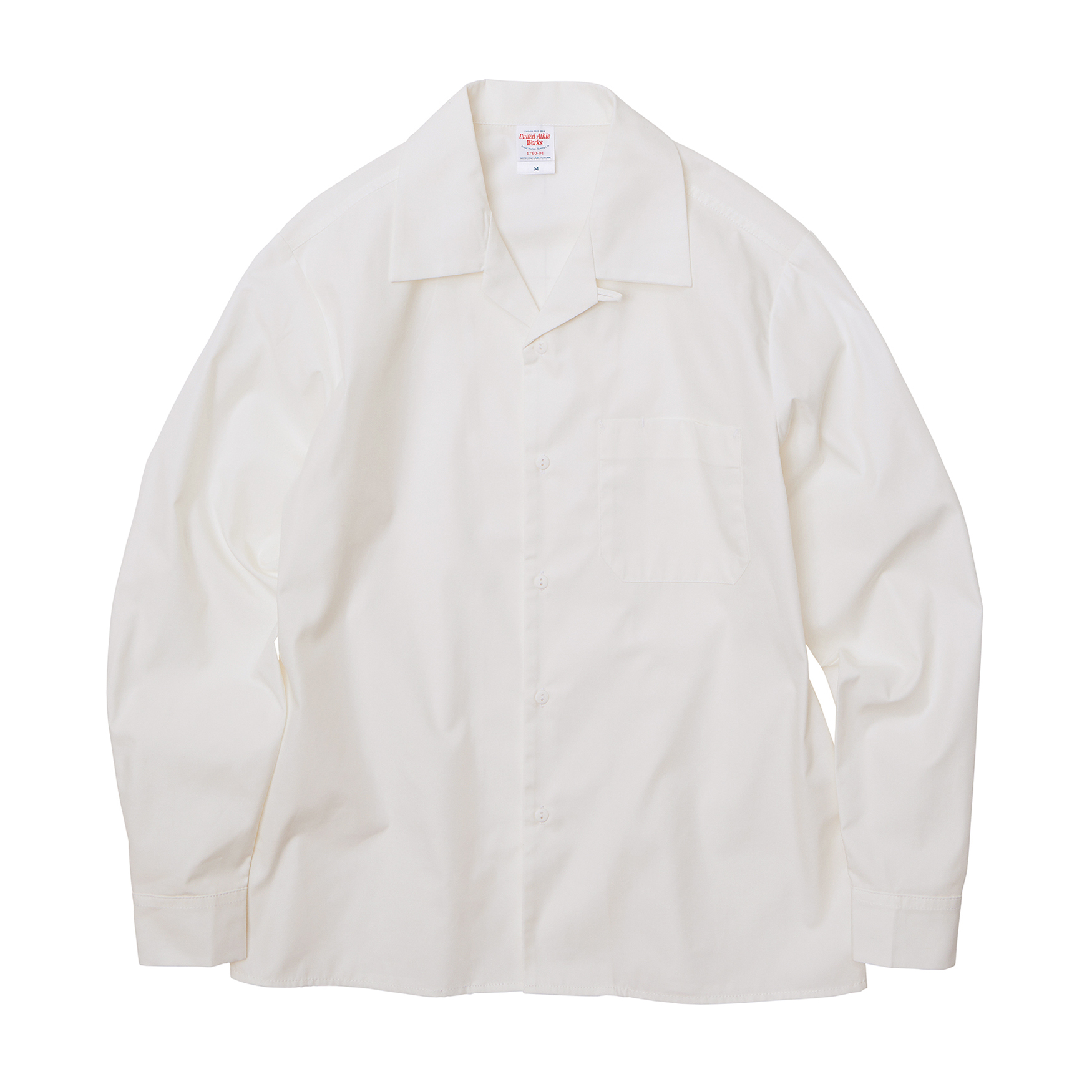 T/C オープンカラー ロングスリーブ シャツ【1760-01 】