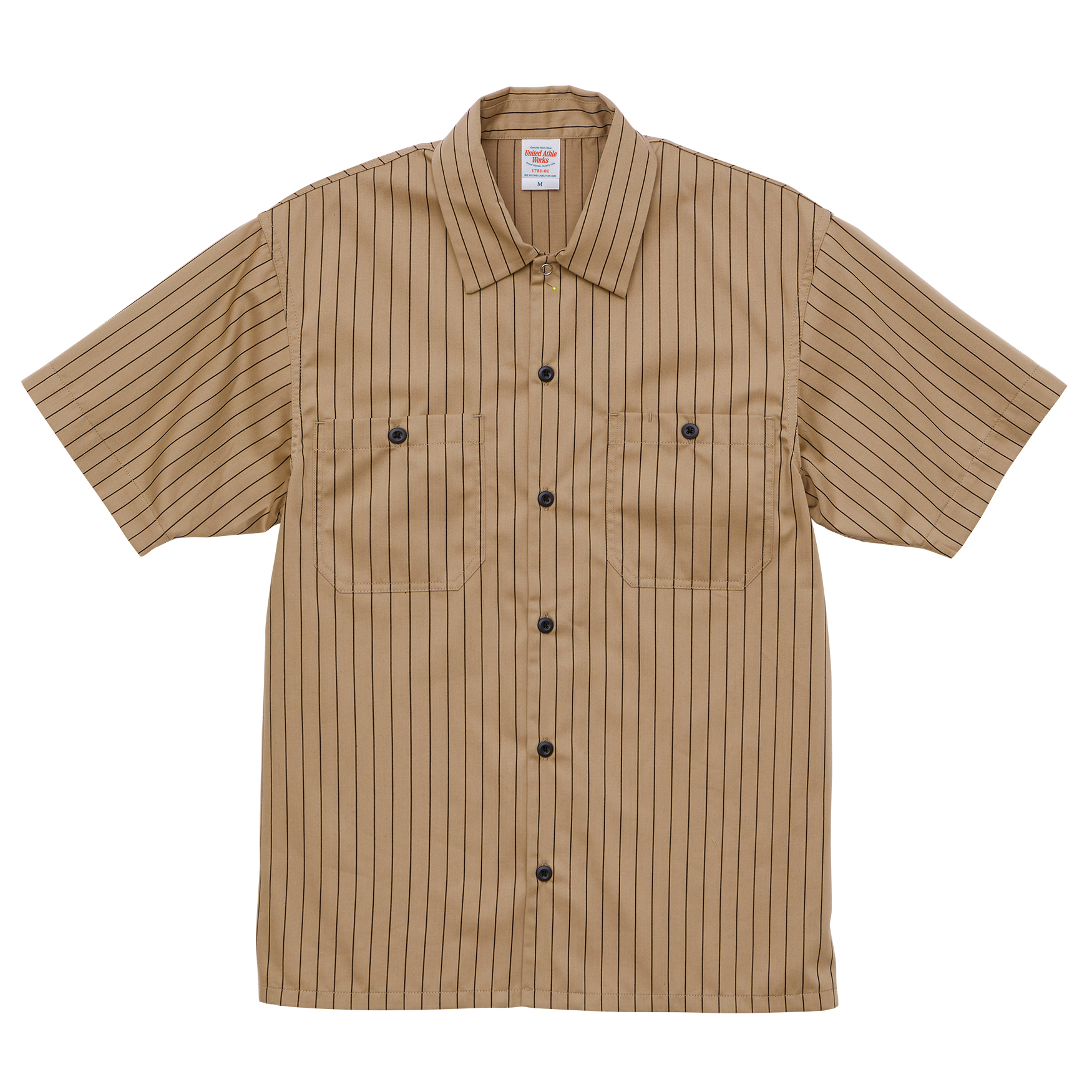 T/C ストライプ ワーク シャツ【1781-01】