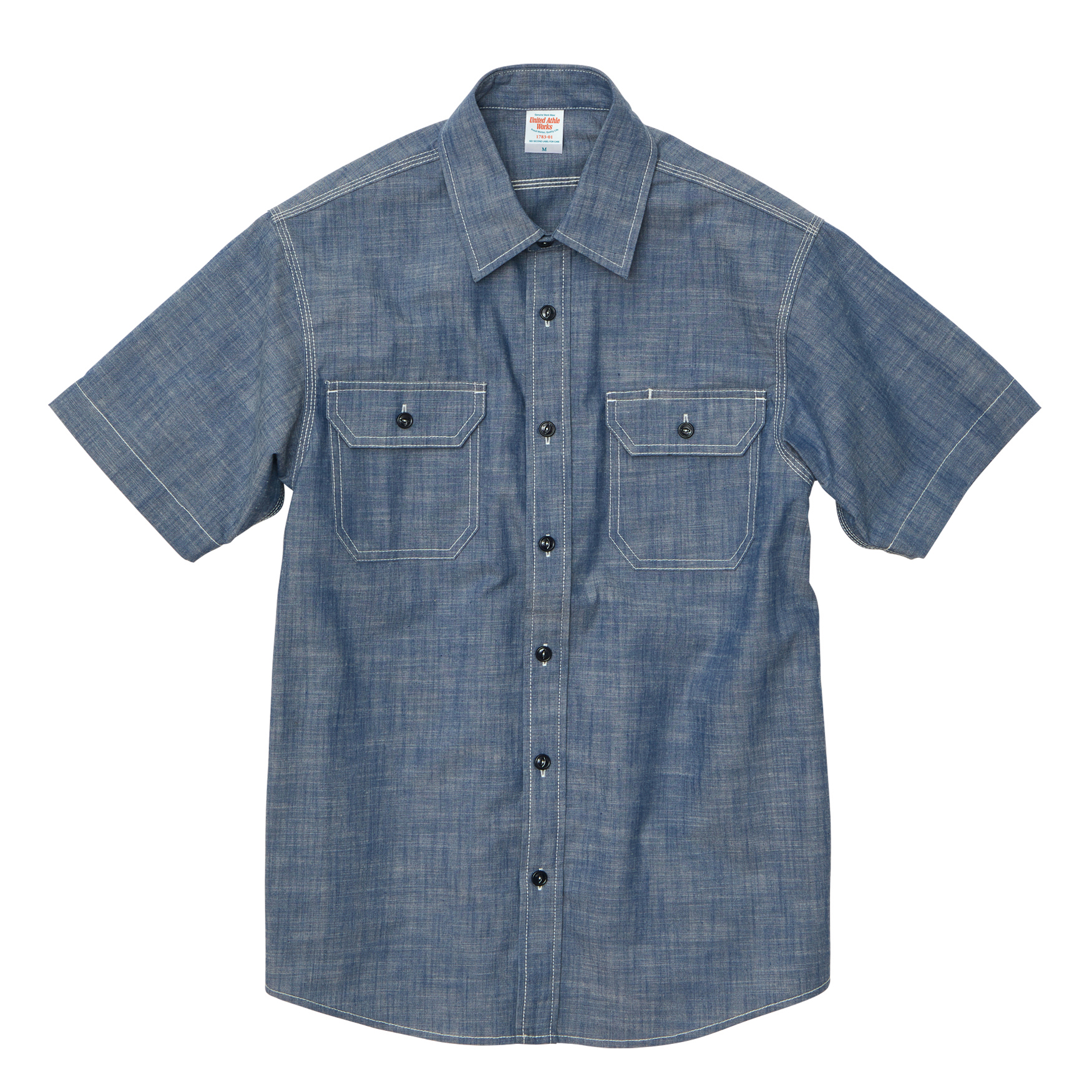 T/C シャンブレー ワーク シャツ【1783-01】