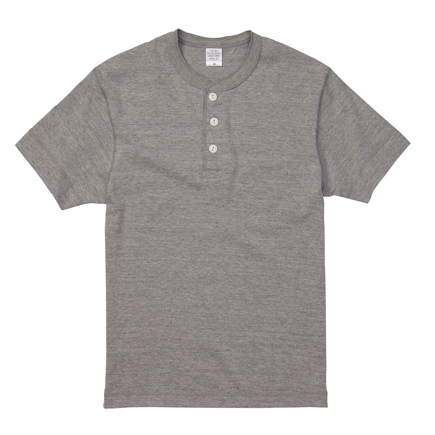 5.6オンス ヘンリーネック Tシャツ【5004-01】