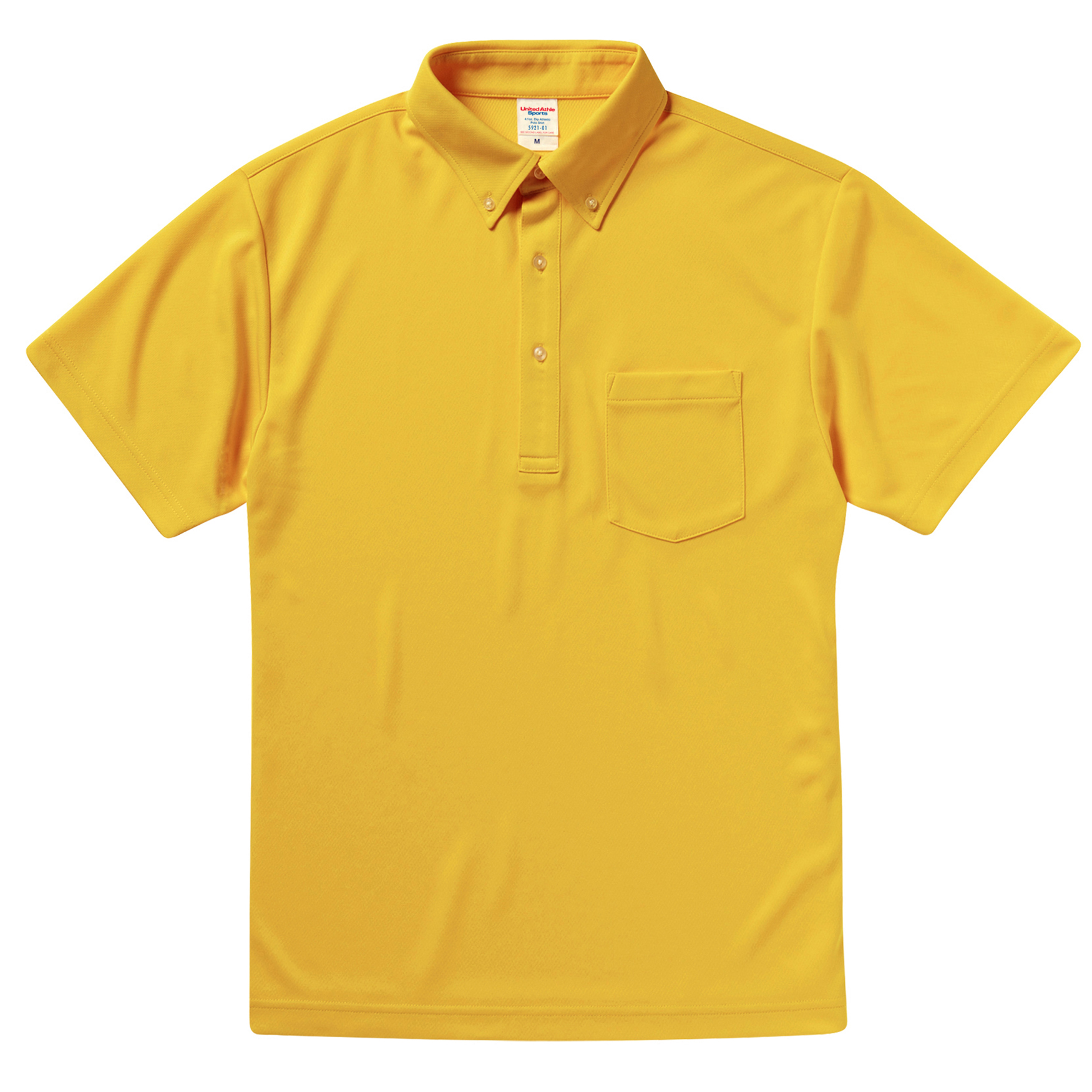 4.1オンス ドライアスレチック ポロシャツ（ボタンダウン）（ポケット付）【5921-01】