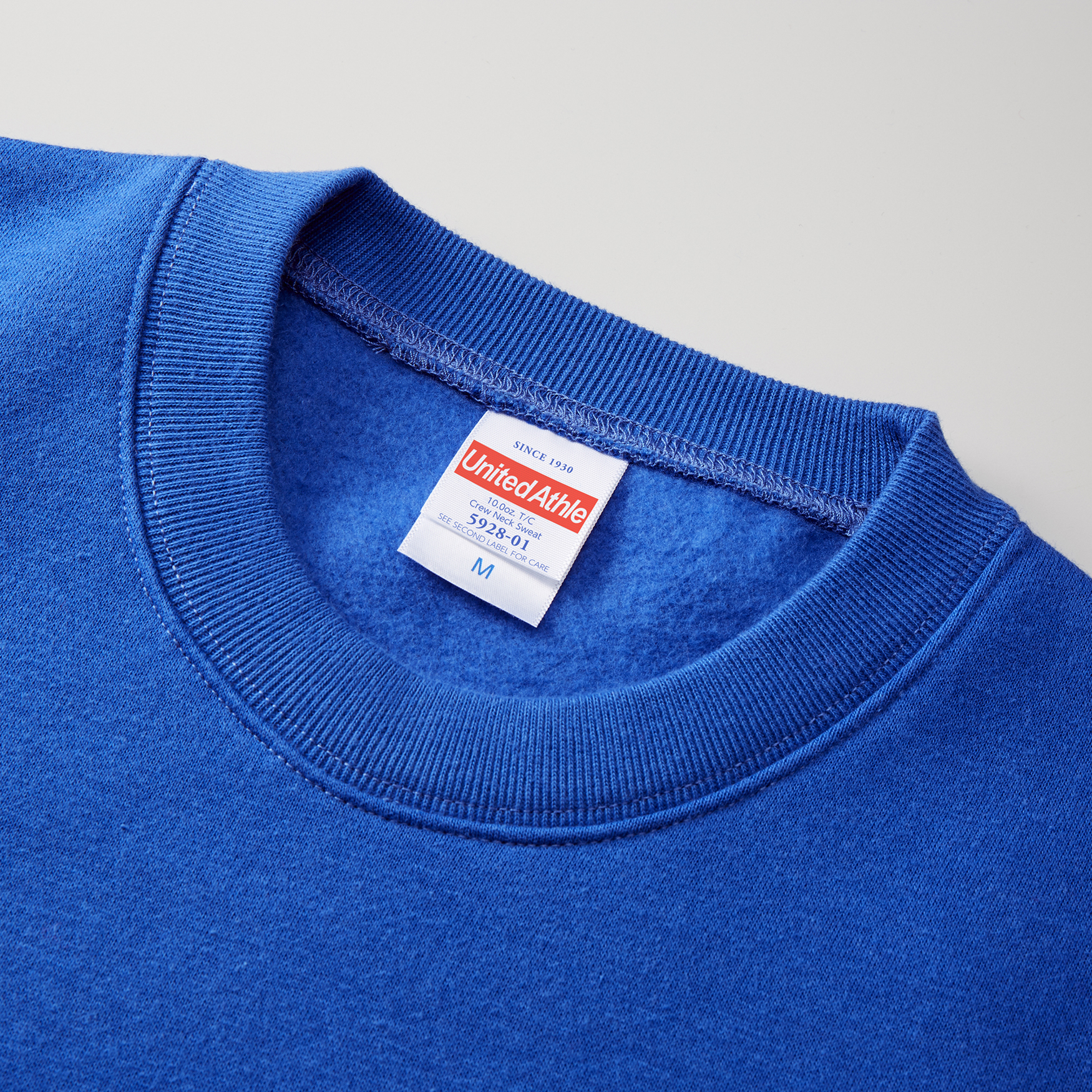 10.0オンス T/C クルーネック スウェット（裏起毛）【5928-01】