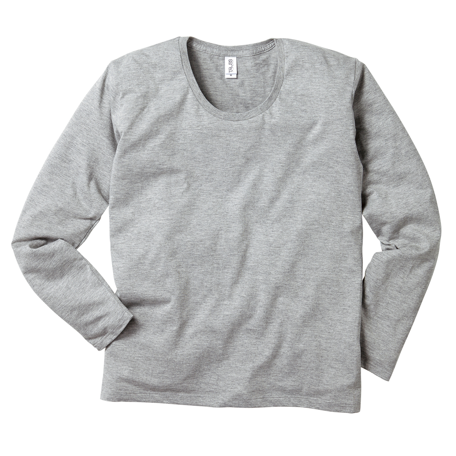 スリムフィット UネックロングスリーブTシャツ【SUL-116】