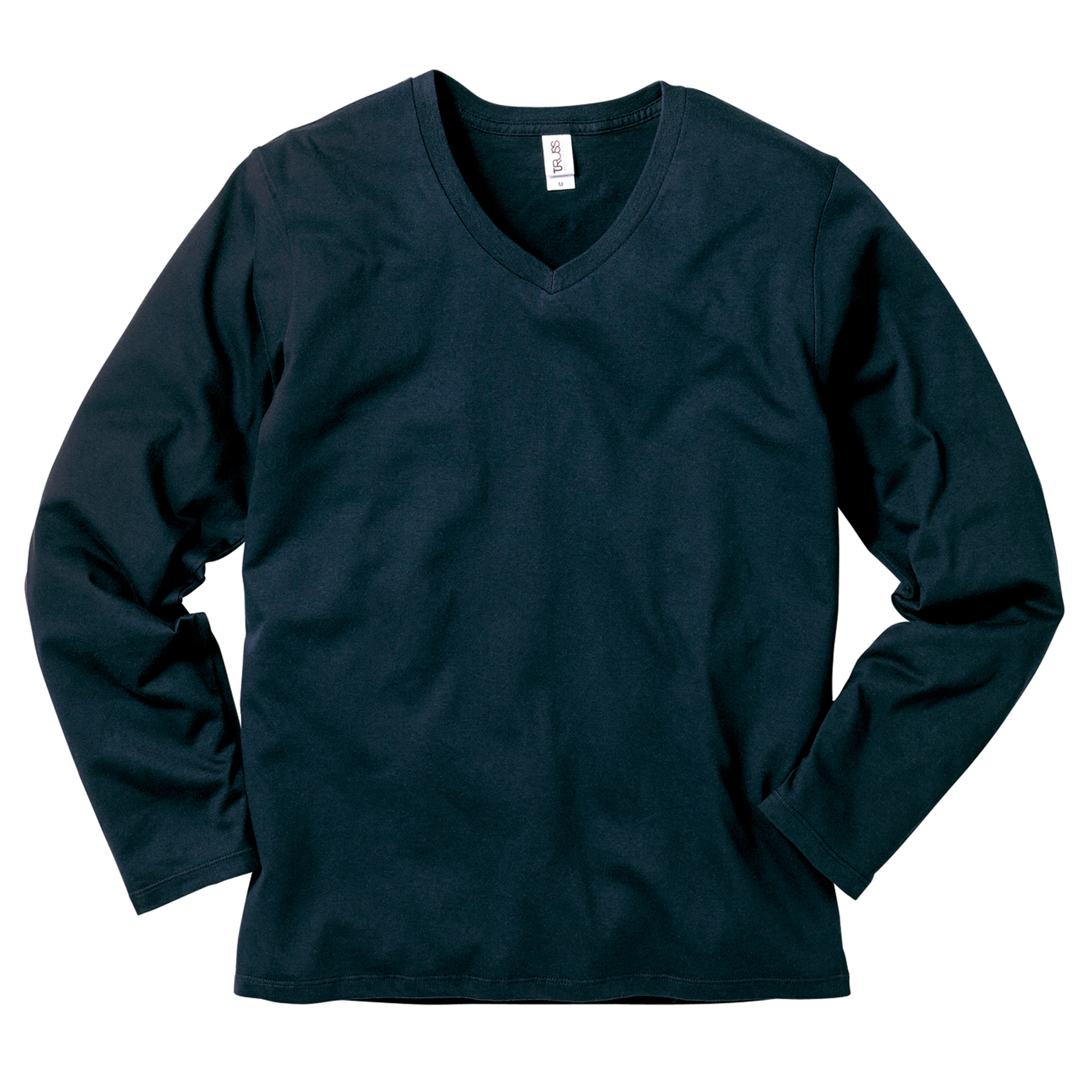 スリムフィット VネックロングスリーブTシャツ【SVL-115】